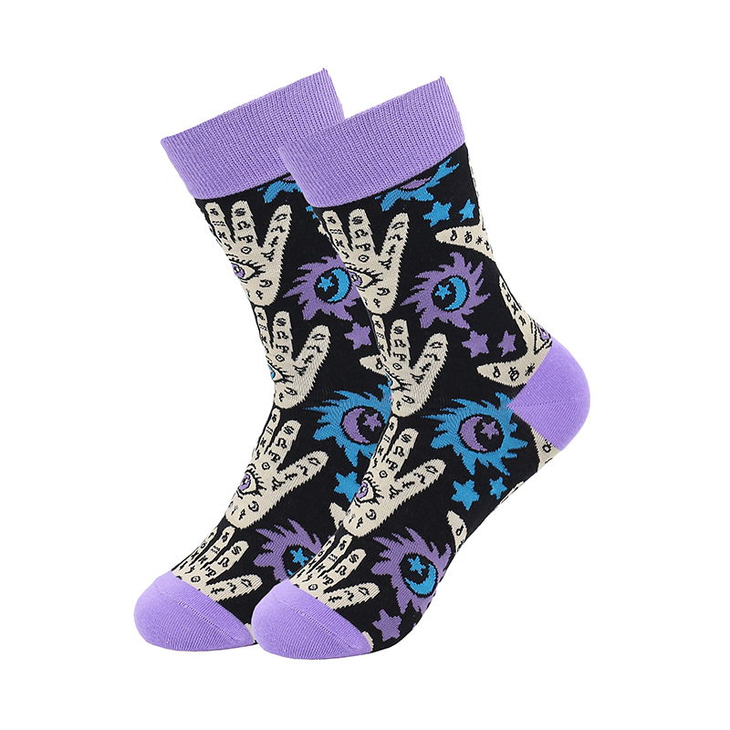 Jacquard feminarum medium socks vitulus