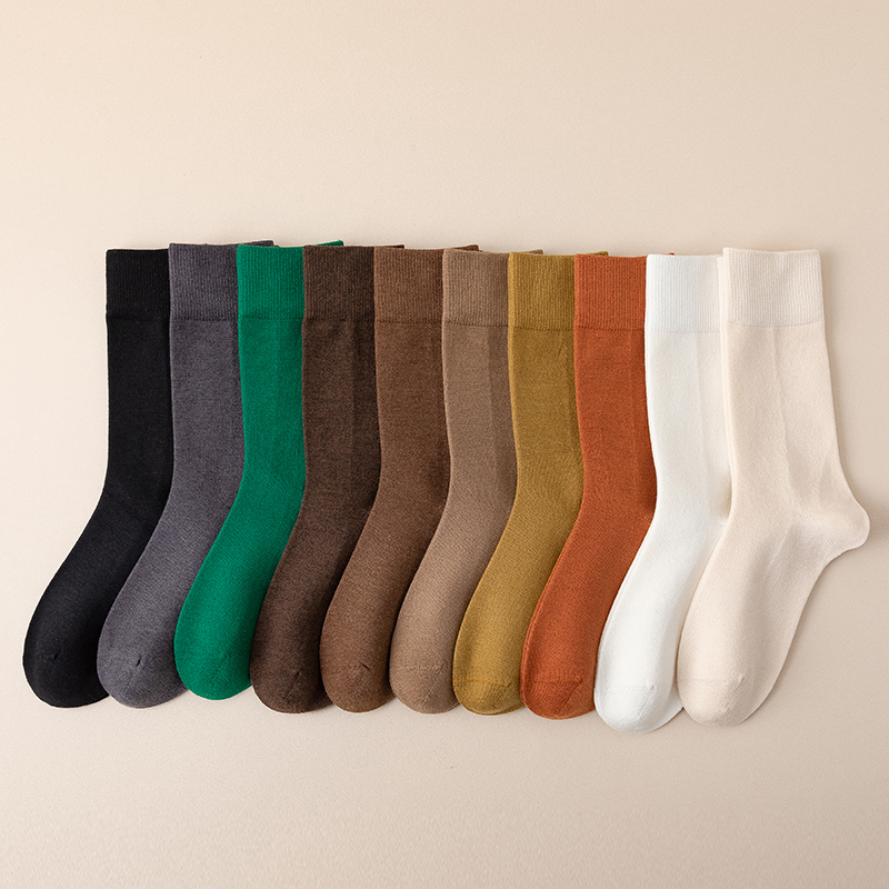 Mulieres solidum color vitulus socks medium