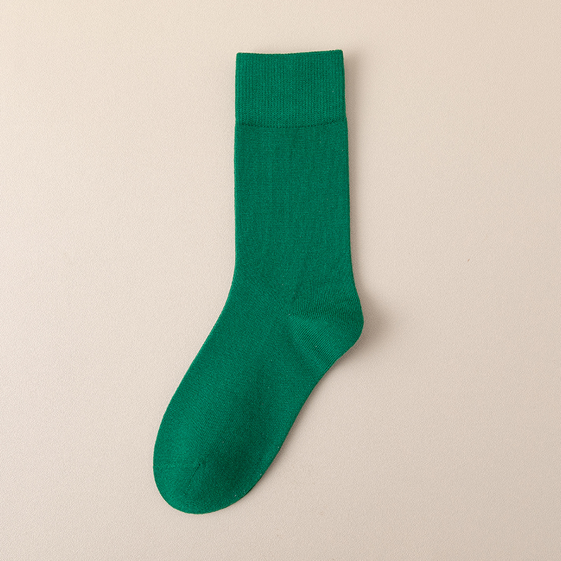 Mulieres solidum color vitulus socks medium