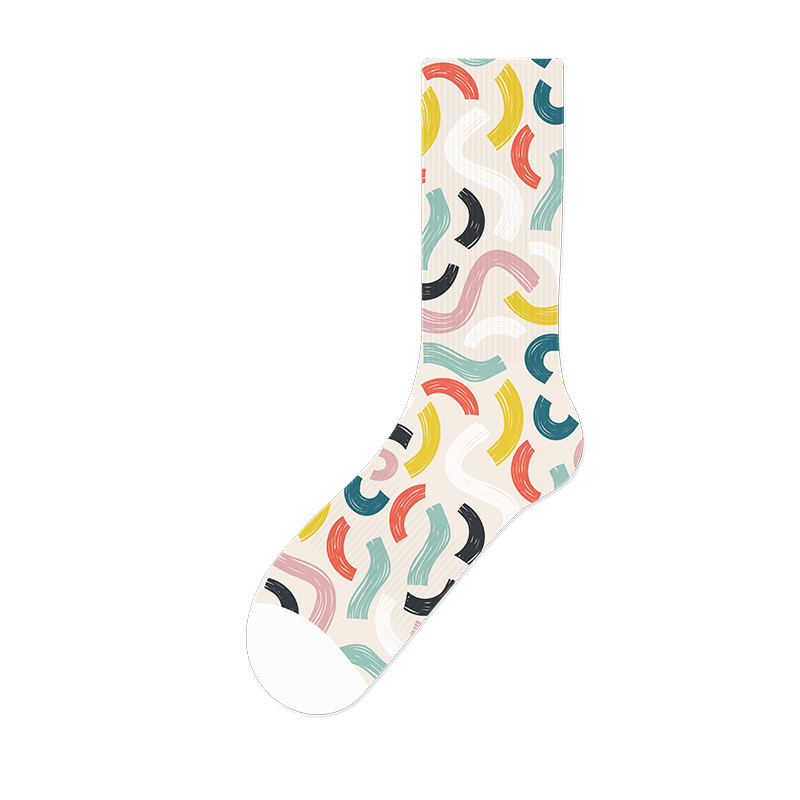 3D digital polyester iris print socks