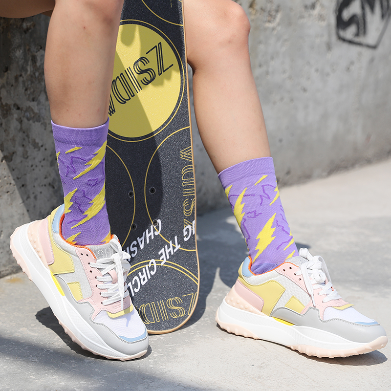 Clara jacquard velit cycling velox-siccatio compressionem socks