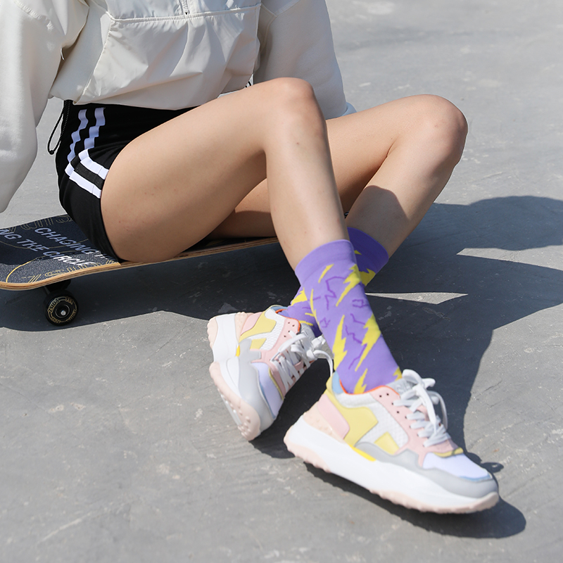 Clara jacquard velit cycling velox-siccatio compressionem socks