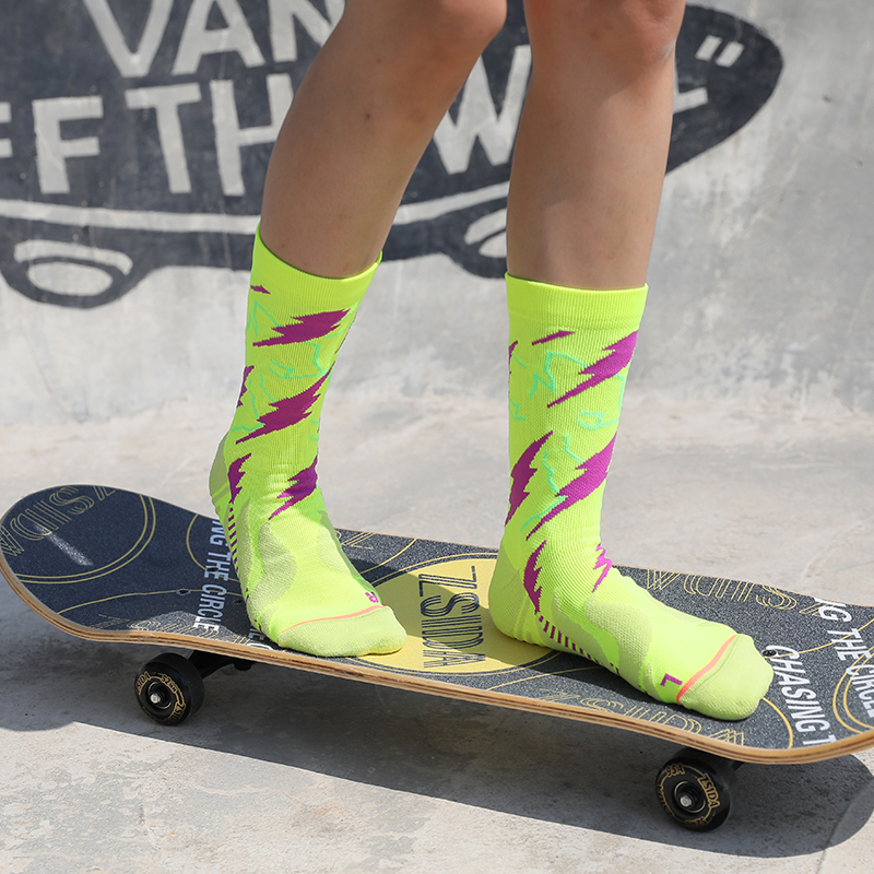 Clara jacquard velit cycling velox-siccatio compressionem socks