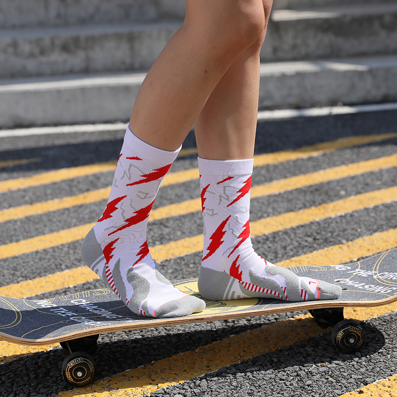 Clara jacquard velit cycling velox-siccatio compressionem socks